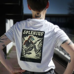 T-shirt gris unisexe